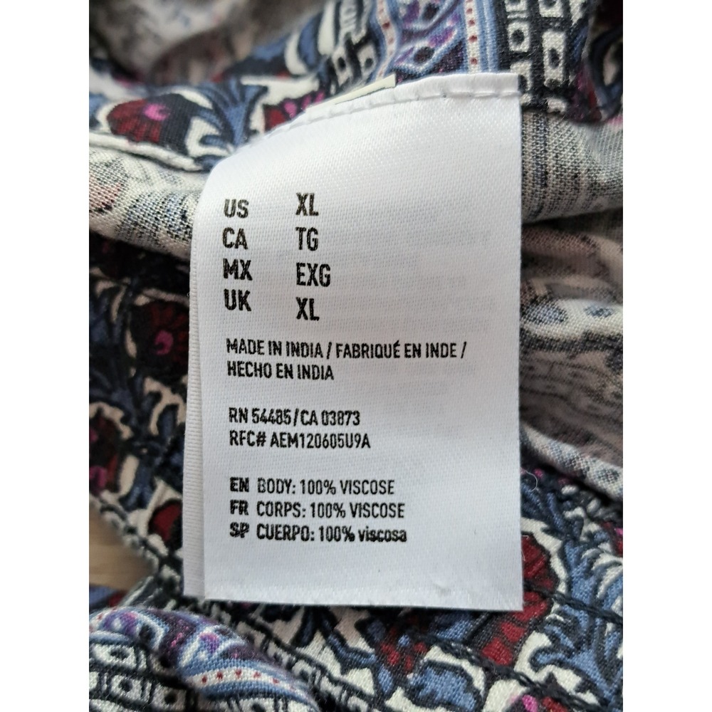American Eagle Outfitters Boho Paisley Floral Shorts Viscose Size XL - Picture 8 of 11